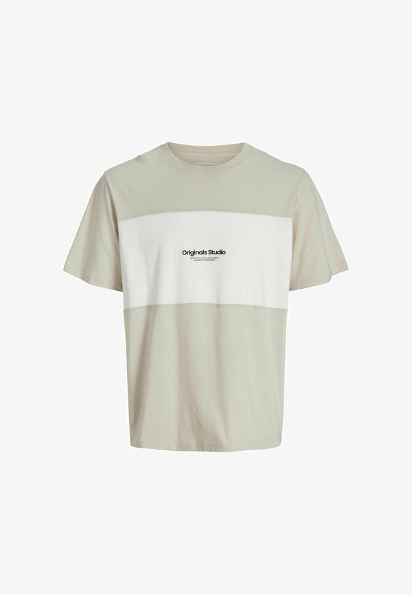 Jack & Jones Colour block - Print T-shirt - moonbeam