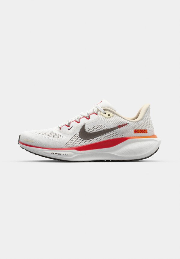 Nike Performance PEGASUS 41 - Road running shoes - sail/ironstone/picante red/safety orange/metallic gold