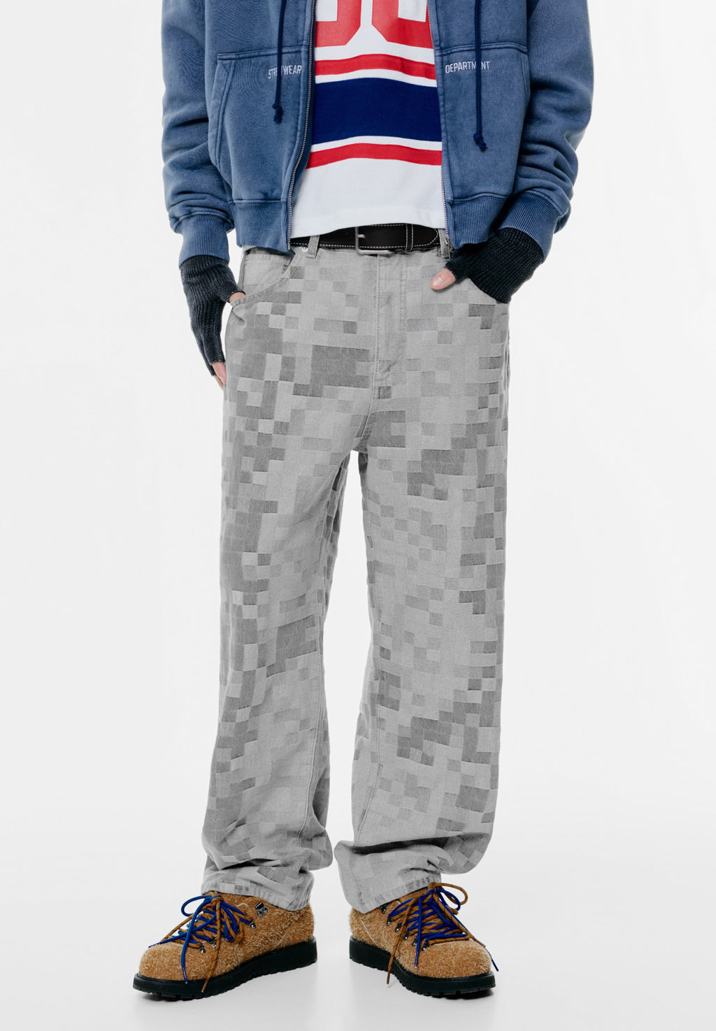 PULL&BEAR JACQUARD CHECK