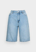 ONLY ONLSONNY HW WIDE - Denim shorts - light blue