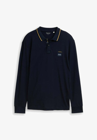 TOM TAILOR DETAILED - Long sleeved top - sky captain blue