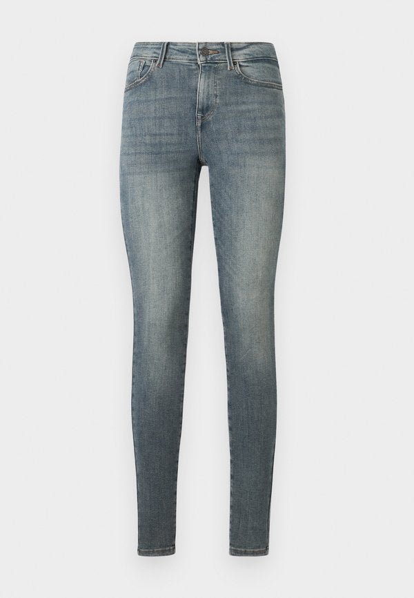 ONLY ONLPOWER MID WAIT PUSH UP - Jeans Skinny Fit - special blue grey denim
