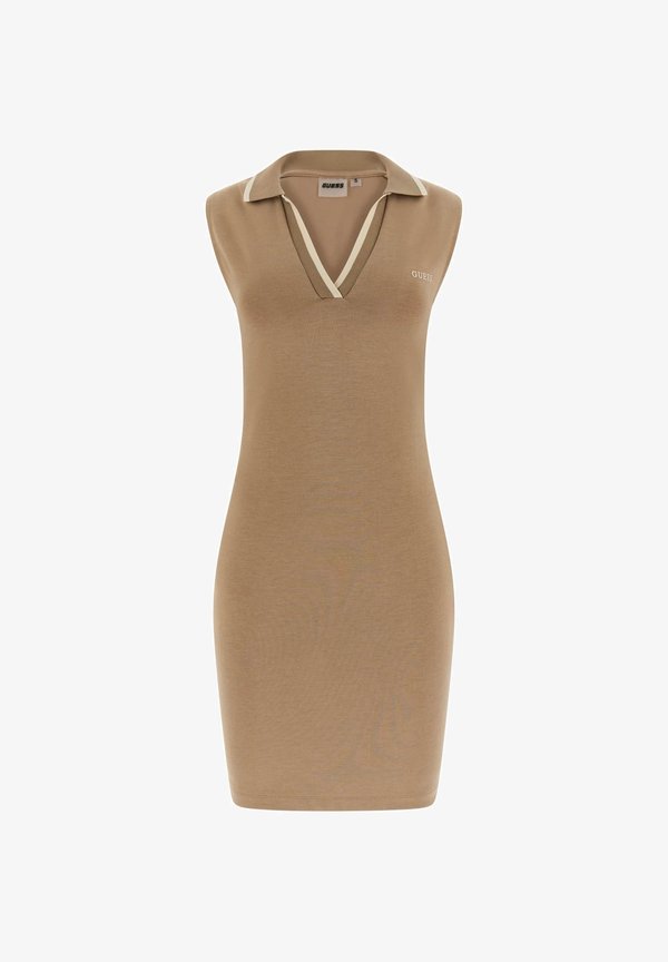 Guess ÄRMELLOSES - Shift dress - mehrfarbig braun