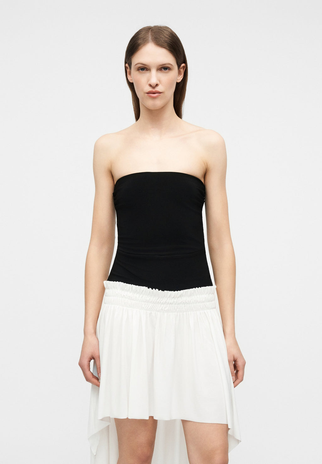 Norma Kamali HI LOW PEASANT SKIRT