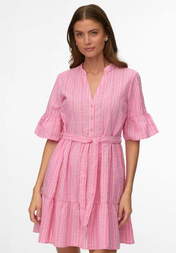Vero Moda VMELENA Short - Shirt dress - pink cosmos