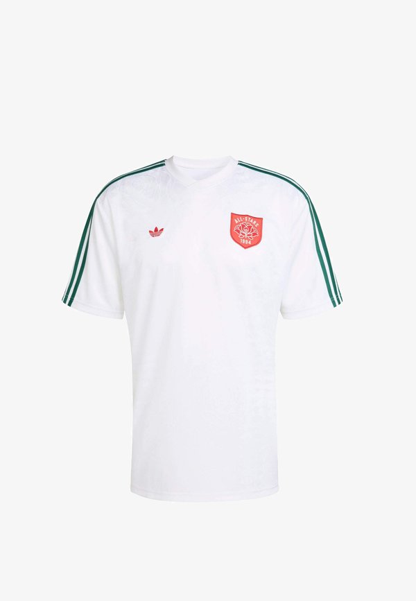 adidas Originals ROSES - Print T-shirt - collegiate green   white