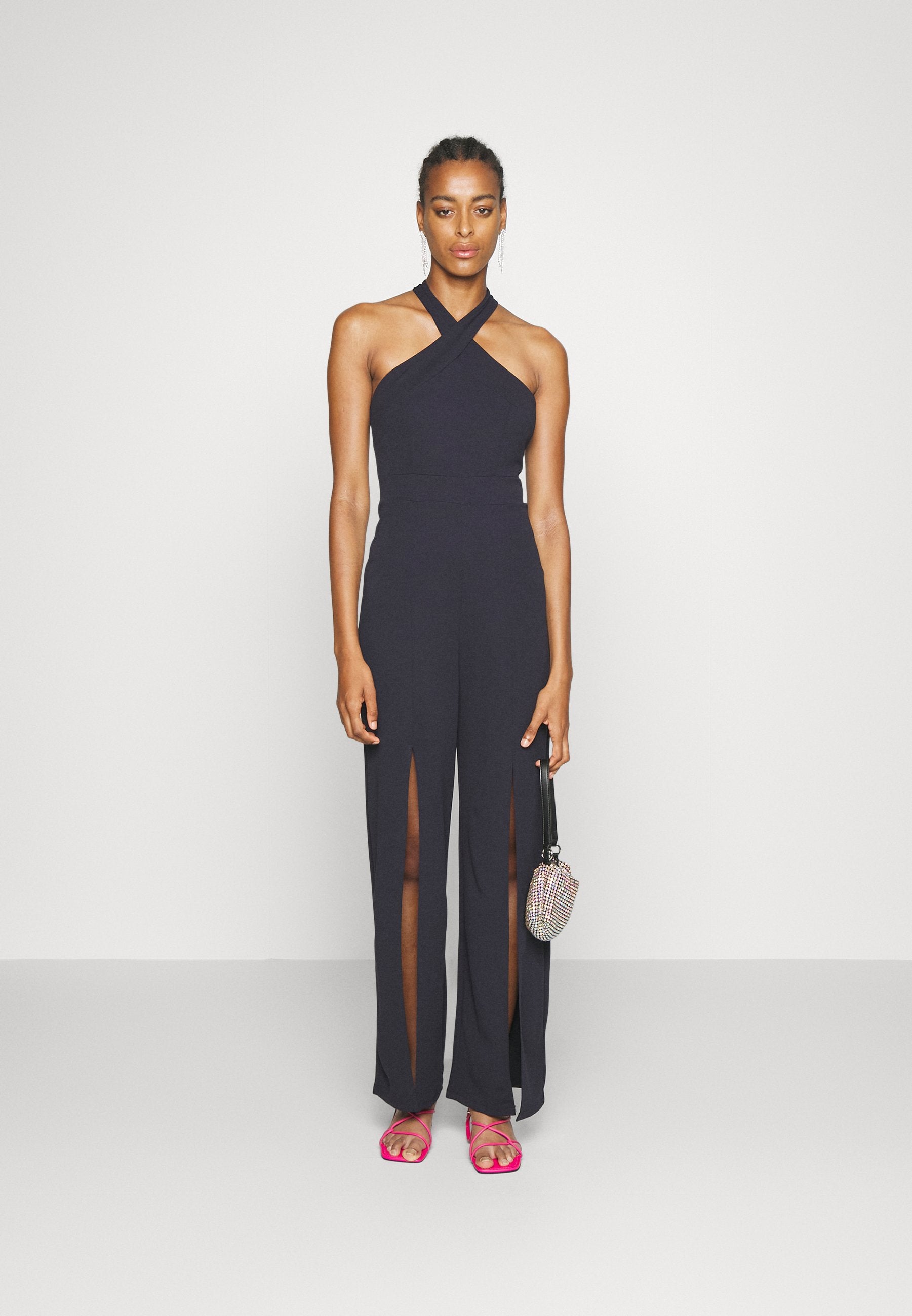 WAL G TALL ALFO CROSS NECK JUMPSUIT