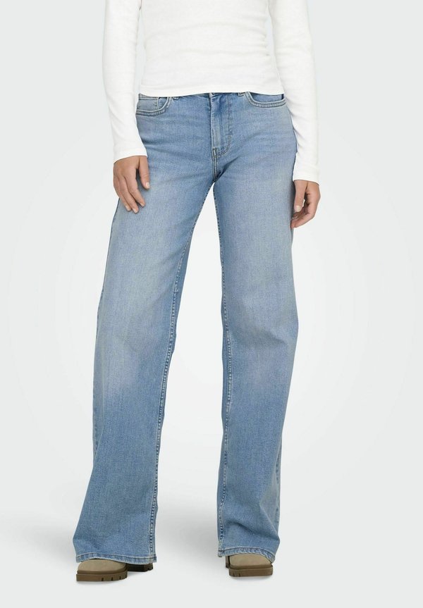 ONLY Wide-fit ONLCHRIS Low Waist Wide leg fit - Straight leg jeans - light blue denim