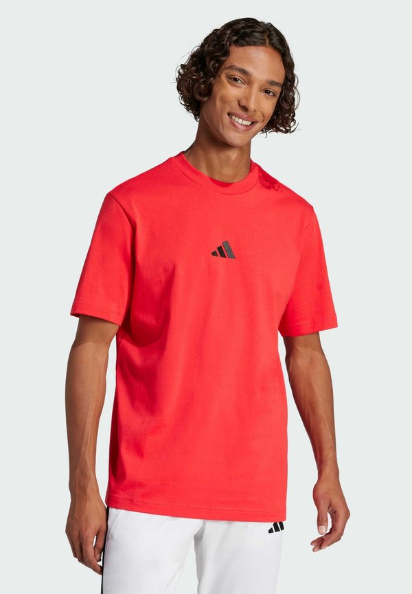 adidas Sportswear Basic T-shirt - pure ruby black