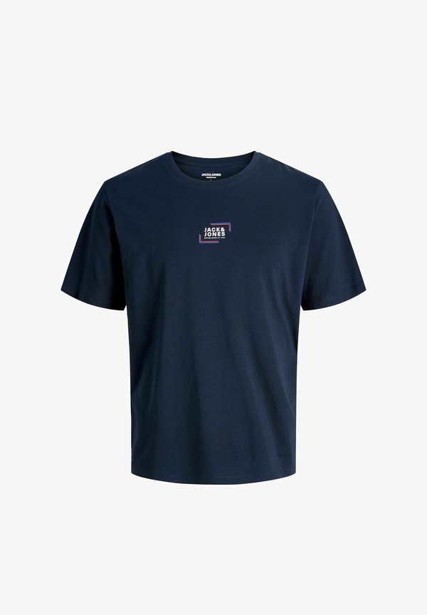 Jack & Jones Logo - Print T-shirt - navy blazer