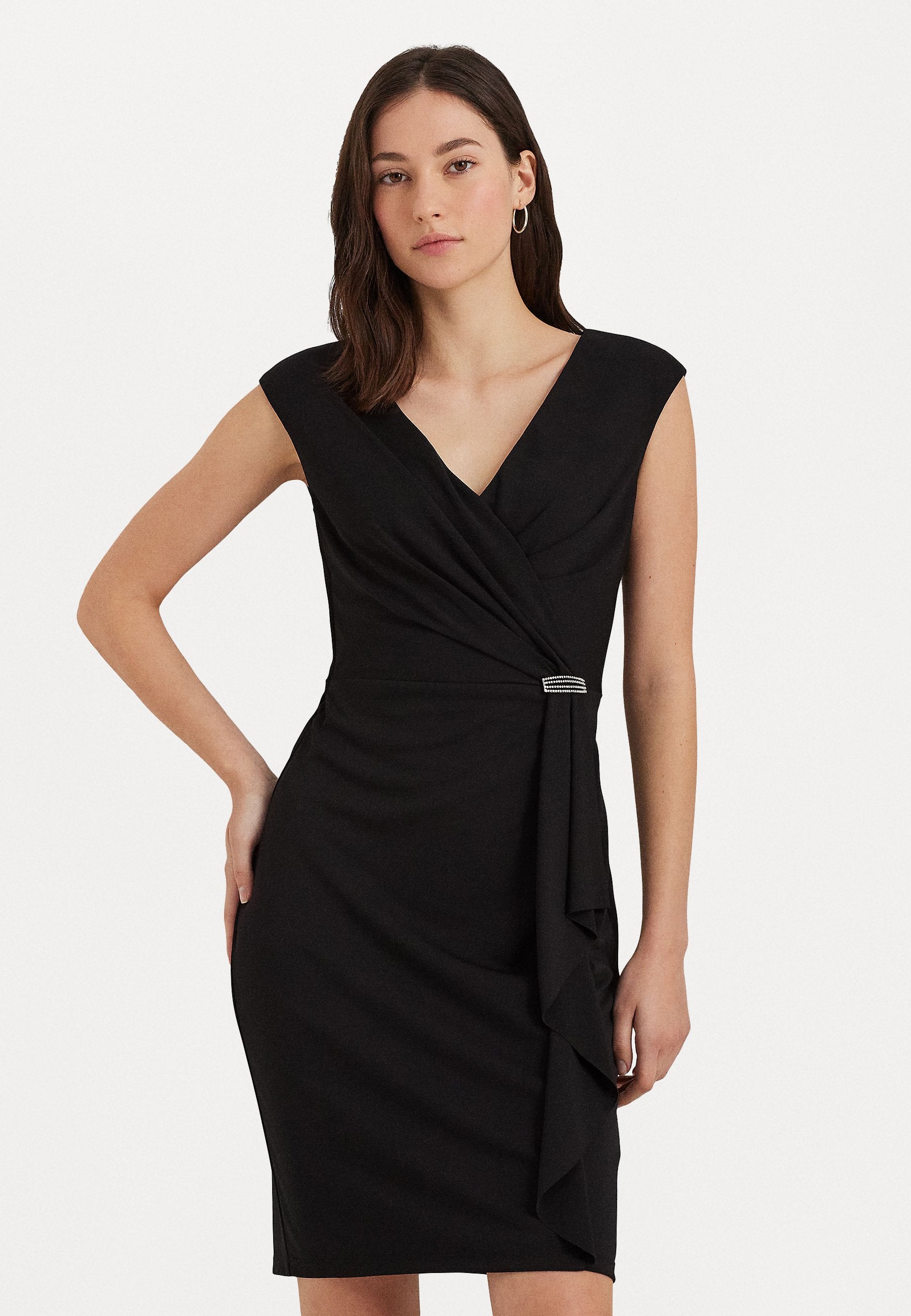 Lauren Ralph Lauren JERSEY CAP SLEEVE COCKTAIL DRESS