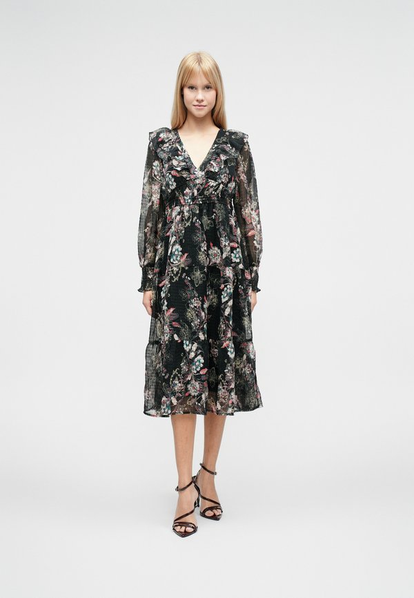 Vero Moda VMPETRA SUNI CALF DRESS - Day dress - black