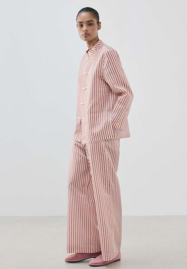 Mango ADULT - Trousers - pink white