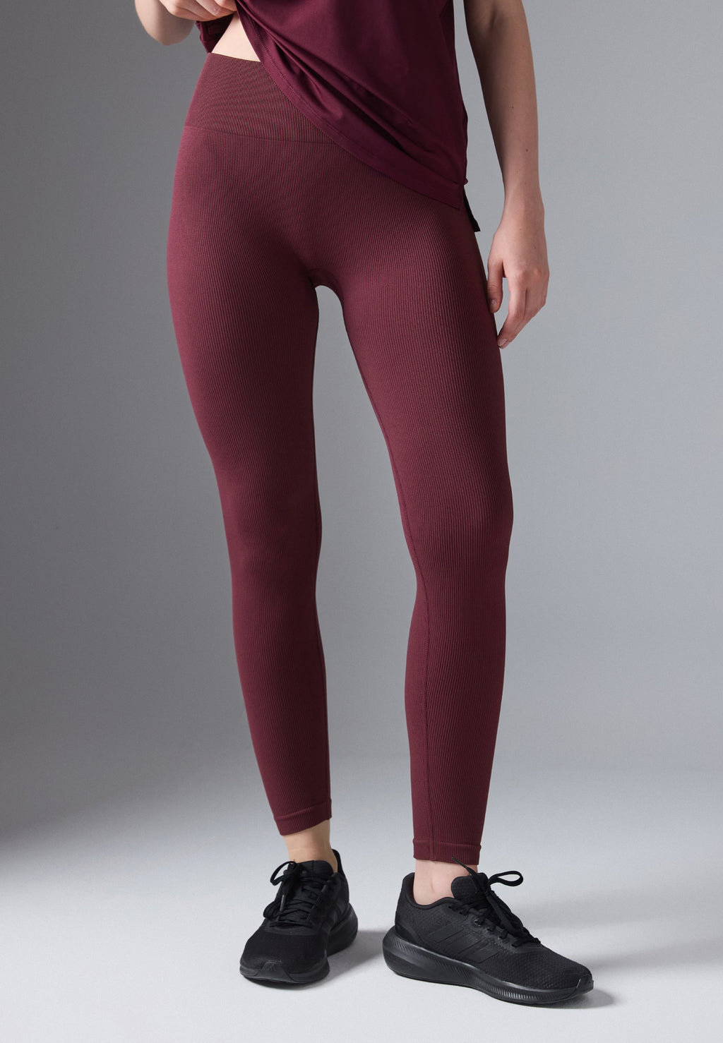Even&Odd active FULL LENGTH HIGH RISE FINE RIB SEAMLESS LEGGINGS