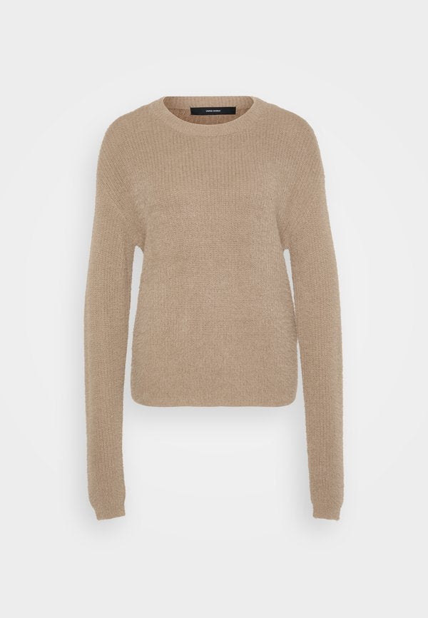 Vero Moda Tall VMPUFF O NECK  - Jumper - silver mink