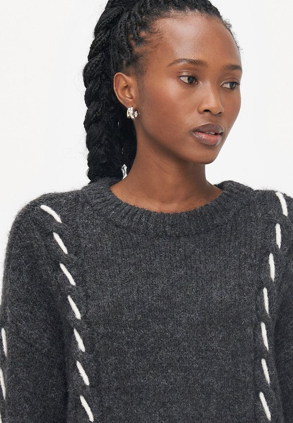 Vero Moda Petite VMILINA O NECK HANDSTITCH