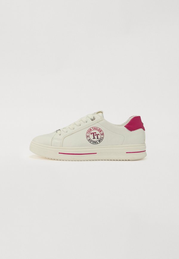 TOM TAILOR Trainers - white/pink