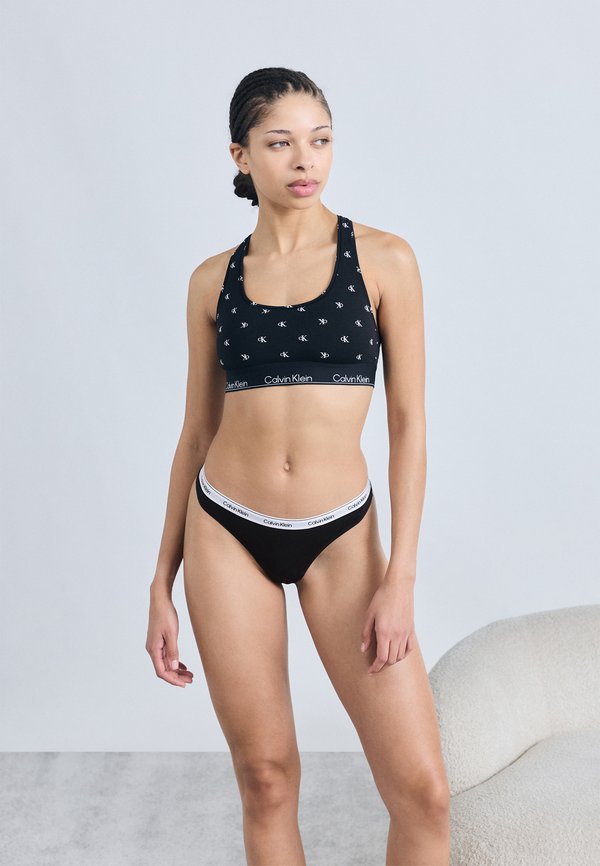 Calvin Klein Underwear ICON LOGO 5 PACK - Thong - black