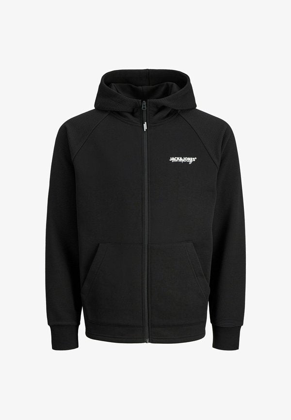 Jack & Jones Zip Logo Zip - Zip-up sweatshirt - black