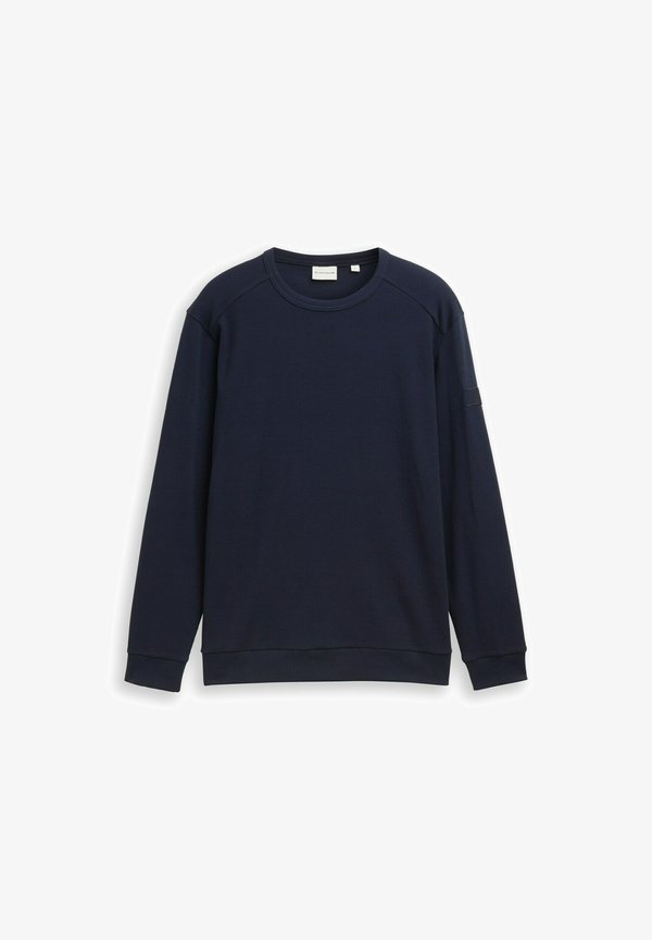 TOM TAILOR MIT WAFFELSTRUKTUR - Sweatshirt - sky captain blue
