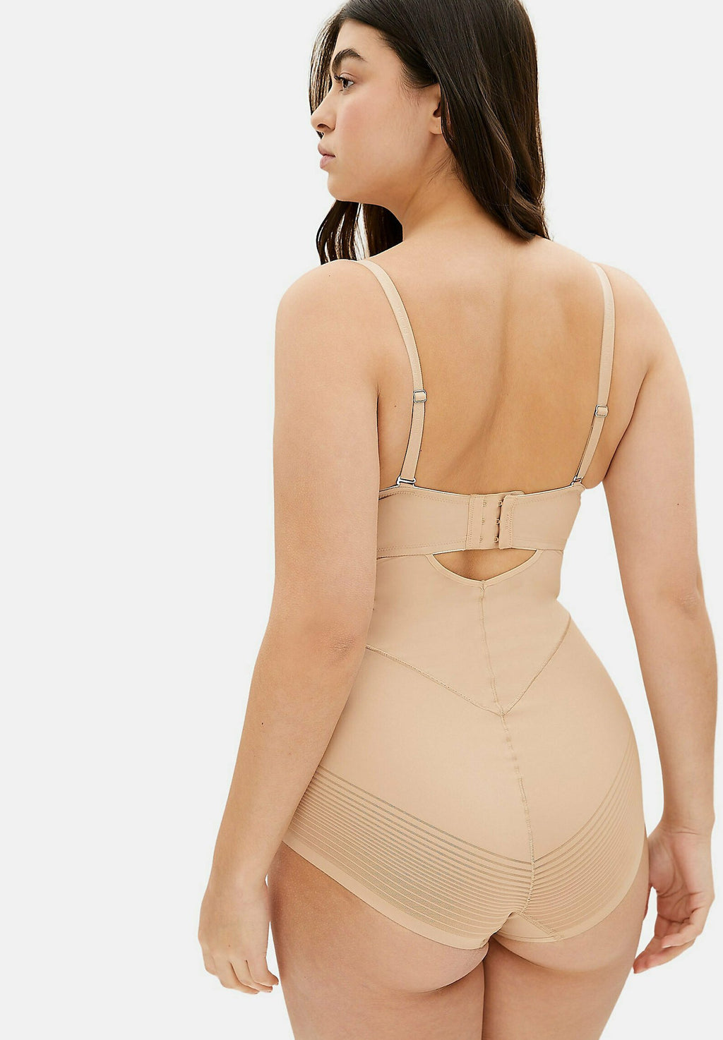 Marks & Spencer SHEER STRIPE PLUNGE WIRED BODY