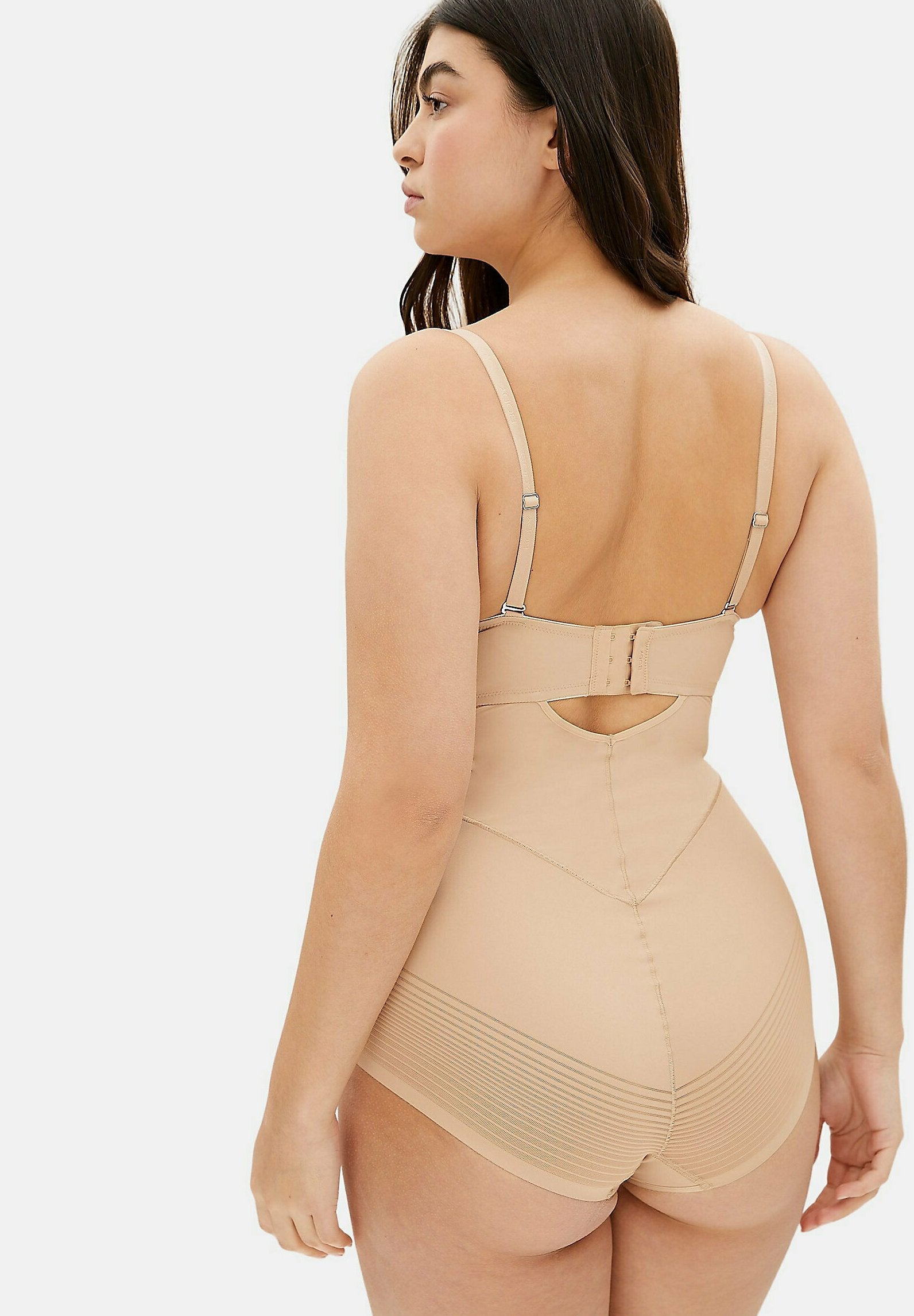 Marks & Spencer SHEER STRIPE PLUNGE WIRED BODY