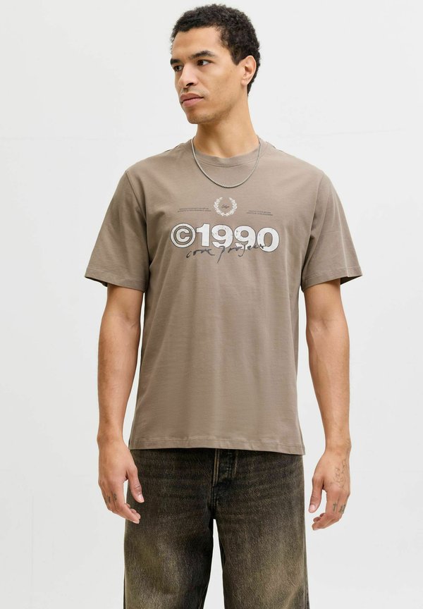 Jack & Jones Printed - Print T-shirt - desert taupe