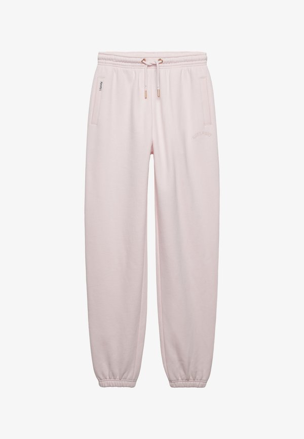 Superdry & Co ESSENTIAL LOGO JOGGERS - Tracksuit bottoms - mauve morn pink