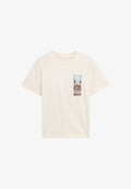 TOM TAILOR KURZARM - Print T-shirt - weiß