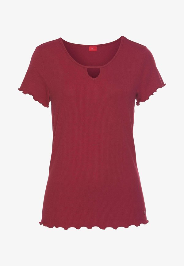 s.Oliver Pyjama top - weinrot