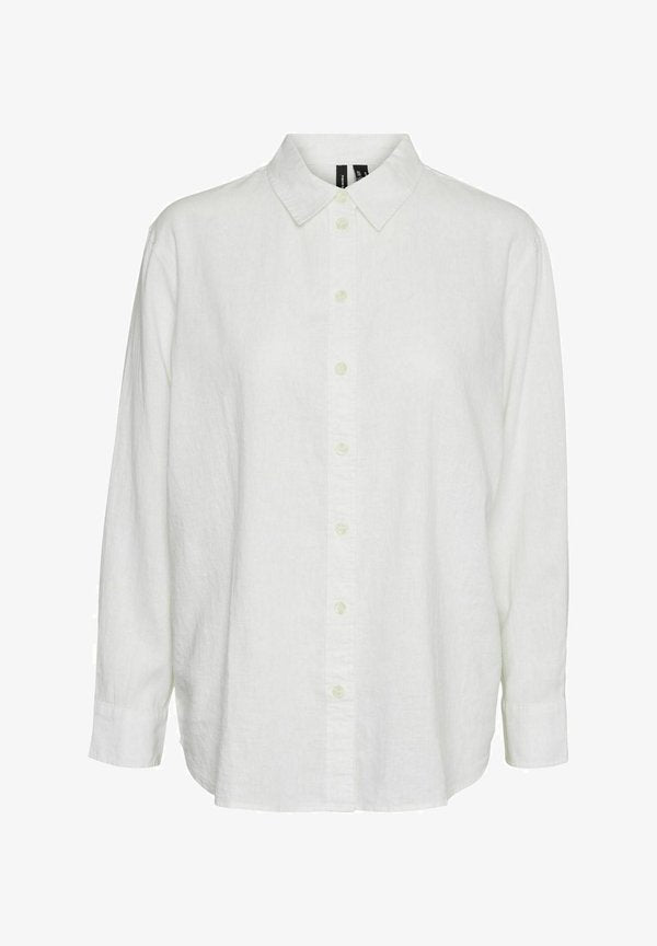 Vero Moda VMLINN - Button-down blouse - snow white