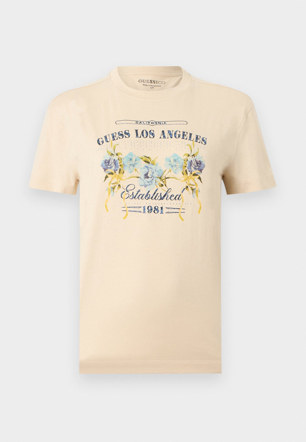 Guess SS CN FLOWERS BOX TEE
