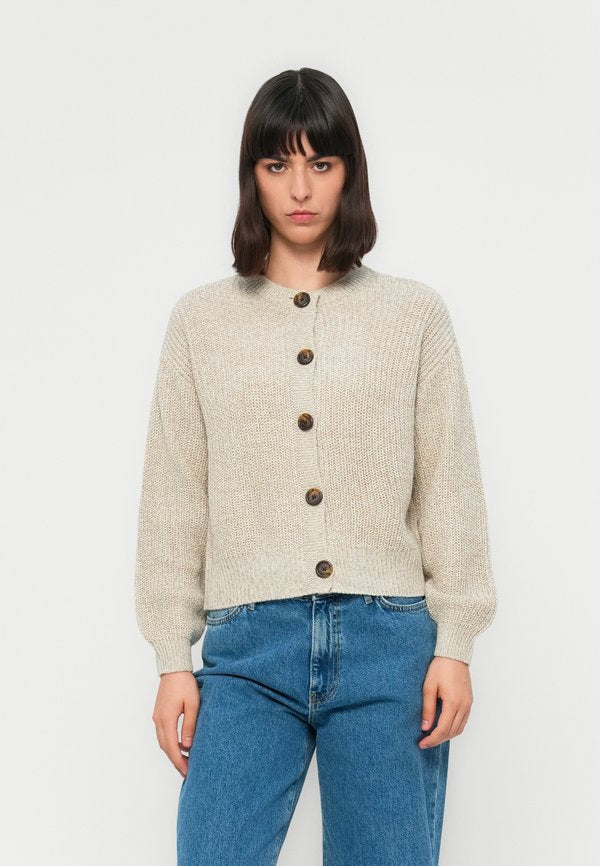 Vero Moda VMLEA O-NECK CARDIGAN  - Cardigan - moon rock