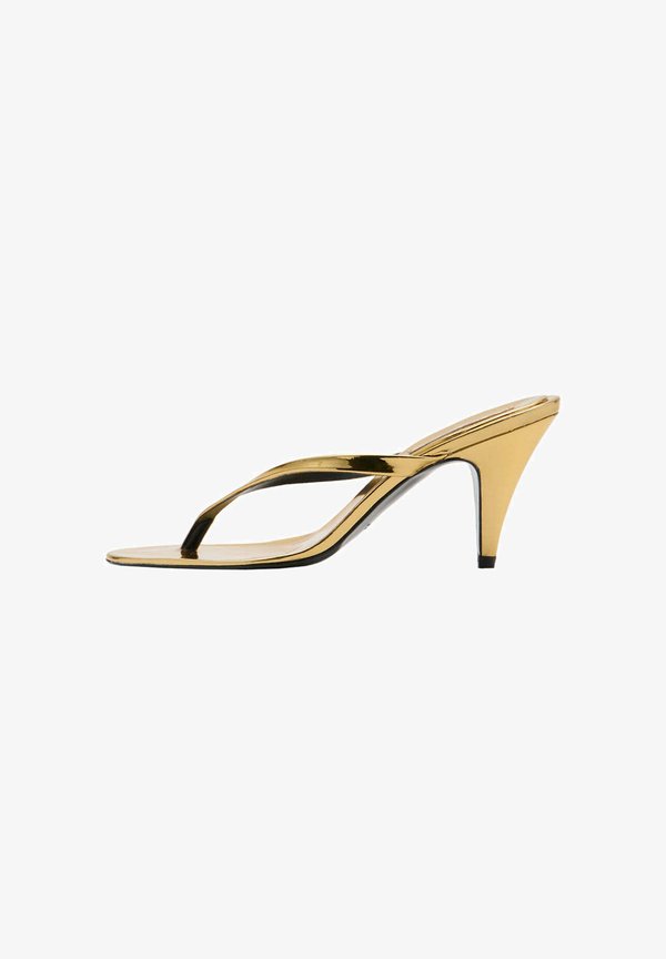Mango ADULT - T-bar sandals - gold-coloured