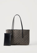 Calvin Klein EMBLEM TOTE - Tote bag - beige/black