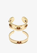 Bershka STONE - PACK OF BRACELETS SET - Bracelet - gold-coloured