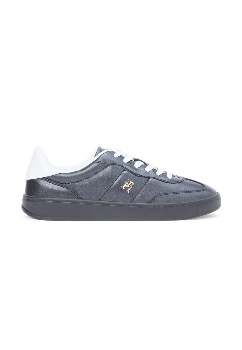 TH MONOGRAM METALLIC TRAINERS WITH LEATHER Media 5
