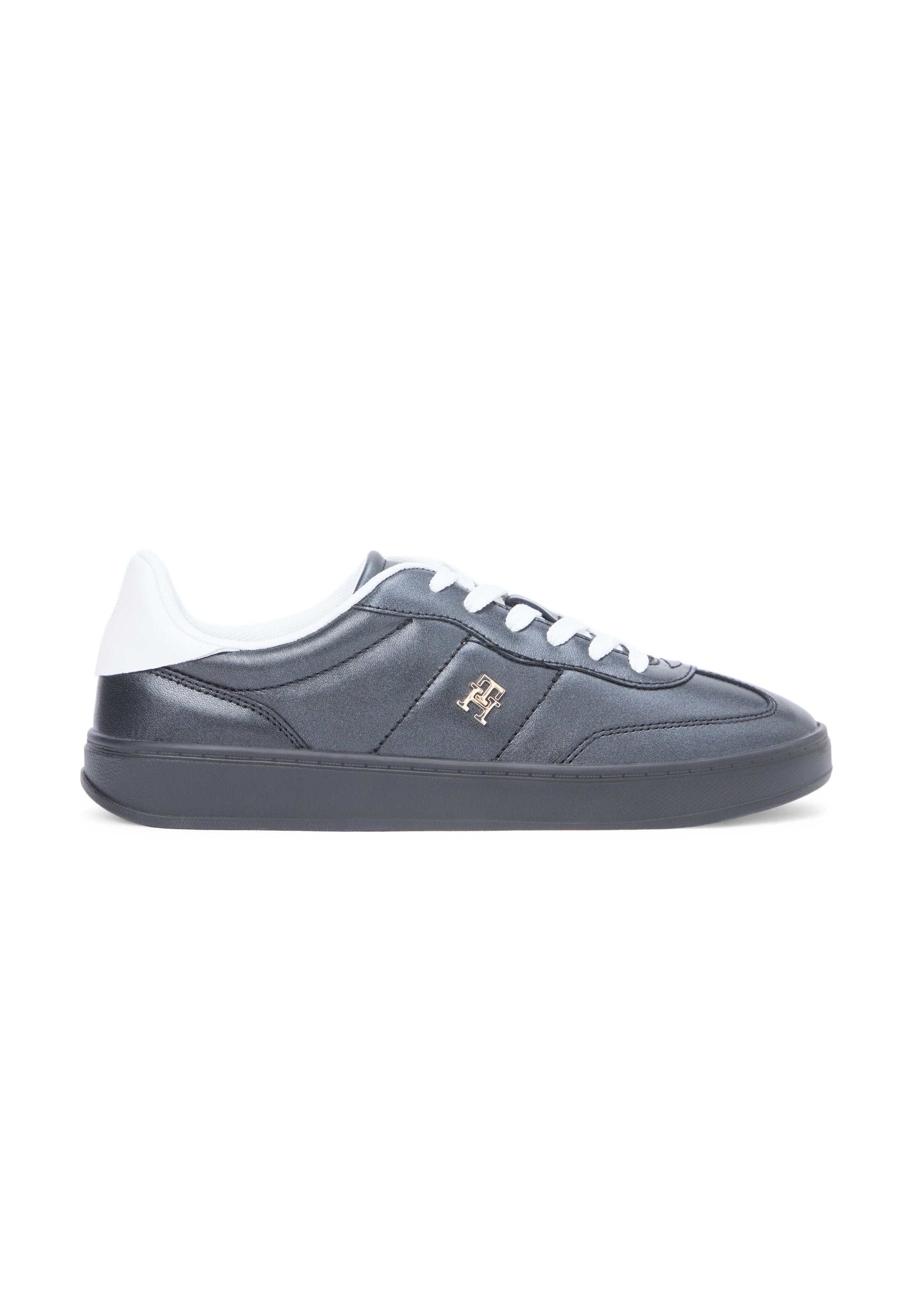 TH MONOGRAM METALLIC TRAINERS WITH LEATHER Media 5