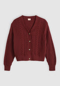Levi's® SNOWFLAKE - Cardigan - warm cabernet