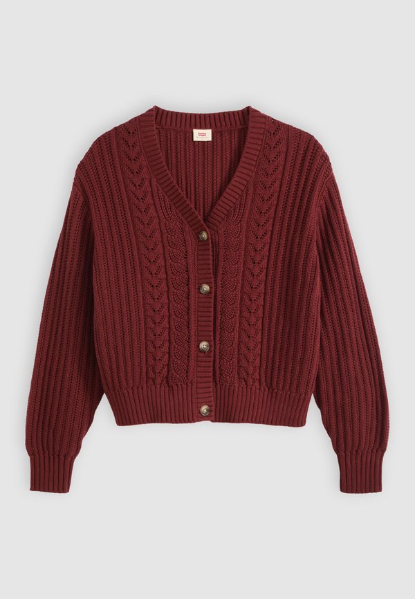 Levi's® SNOWFLAKE - Cardigan - warm cabernet