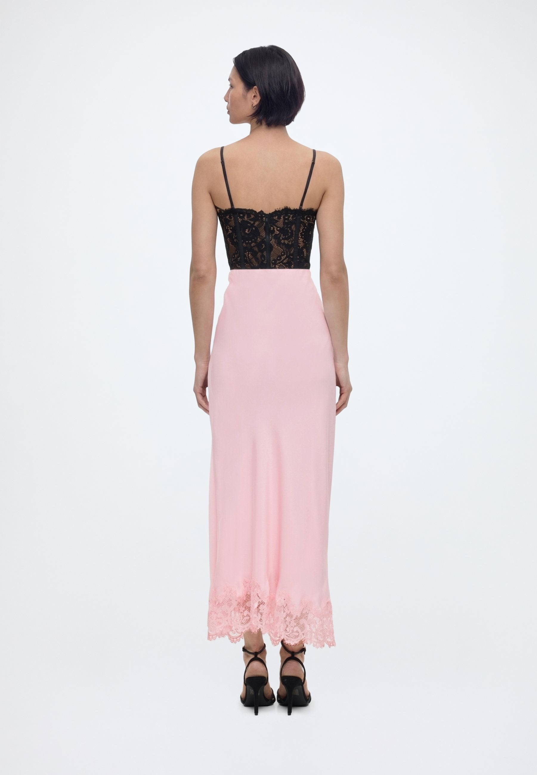 Bardot ELISAN LACE SATIN MAXI SKIRT