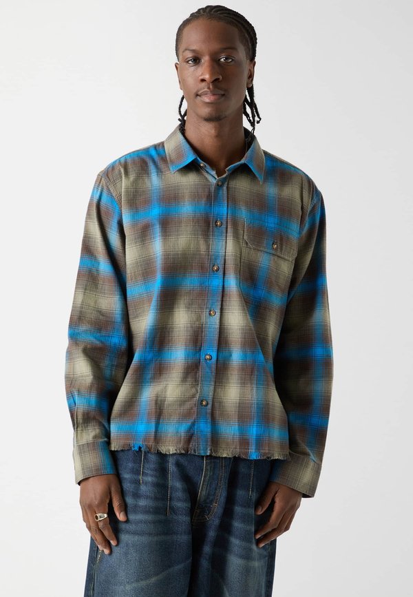 Guess KARIERTES - Shirt - mehrfarbig grundton blau
