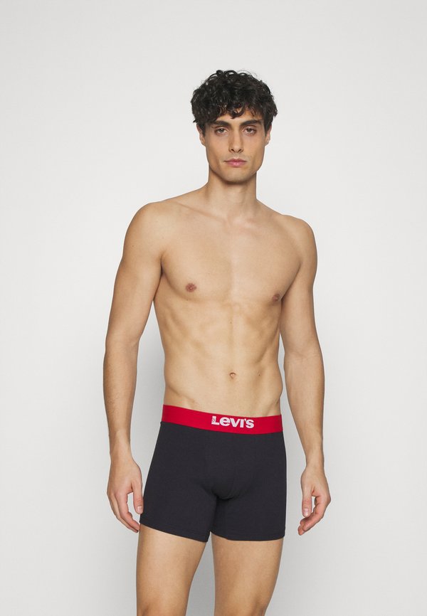 Levi's® MEN SOLID BASIC BOXER BRIEF 4 PACK - Boxer briefs - black/red