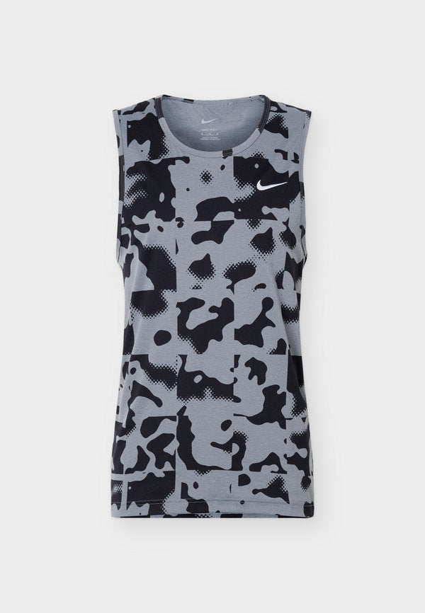 Nike Performance HYVERSE TANK - Top - smoke grey/black/hite