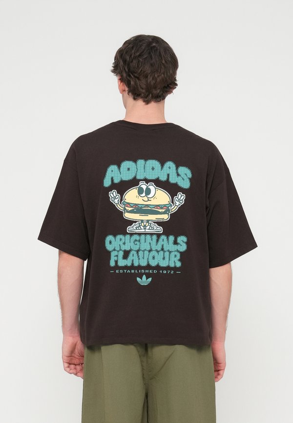 adidas Originals BURGER TEE - Print T-shirt - aurora coffee