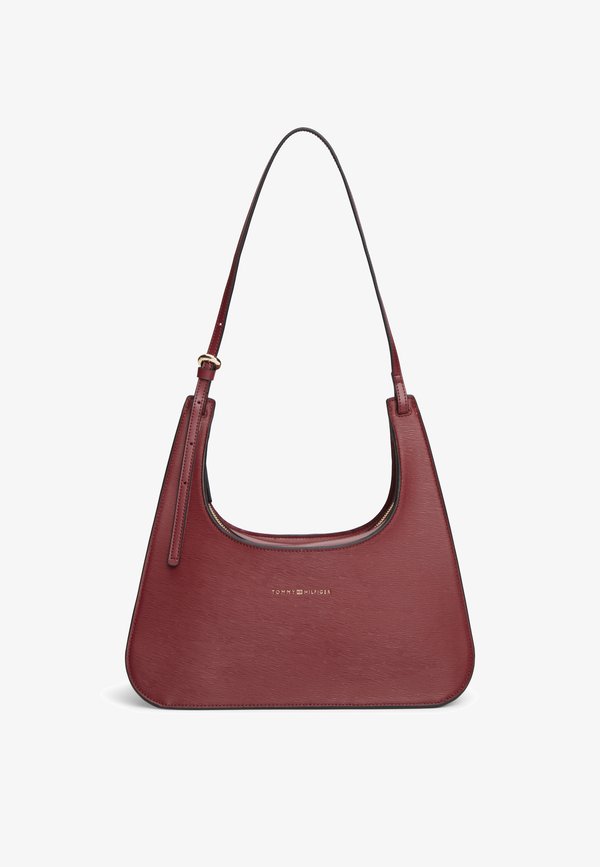 Tommy Hilfiger TH MODERN SHOULDER BAG - Handbag - velvet maroon
