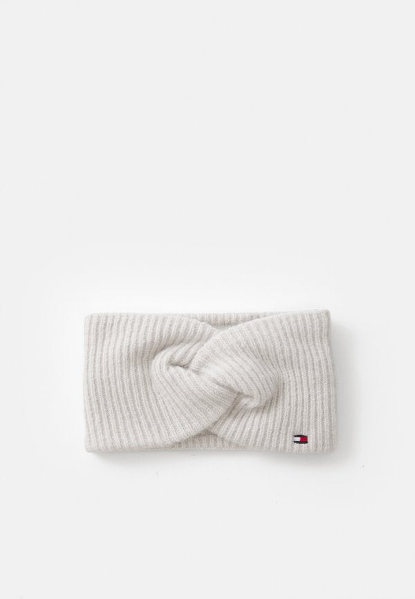 Tommy Hilfiger FLAG FLUFFY HEADBAND - Ear warmers - grey whisper