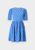 ONLY ONLMOLLY O NECK DRESS - Day dress - ultramarine/cloud dancer