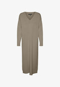 Vero Moda Knitted VMGOLD Long - Maxi dress - silver mink