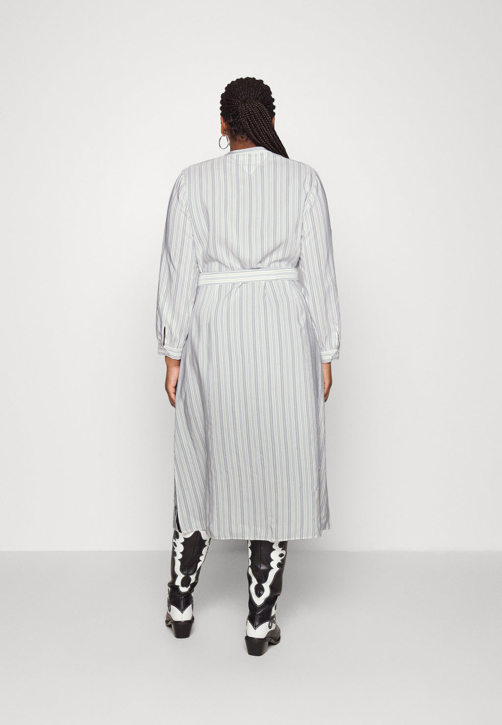 STRIPE SHIRT DRESS Media 4